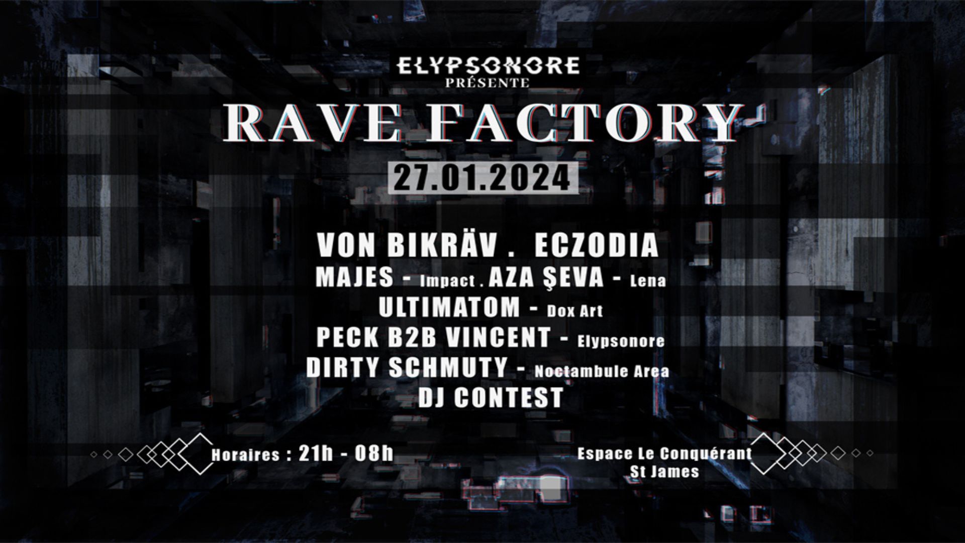 L'affiche de la soirée Rave Factory