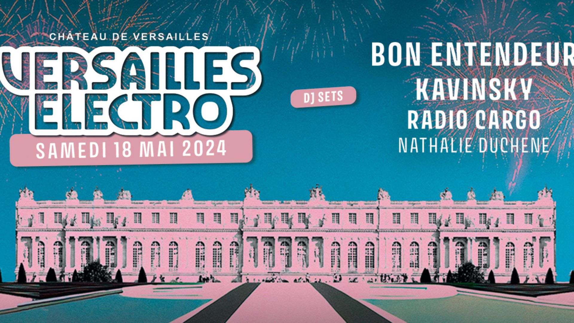 Affiche de Versailles Electro 2024