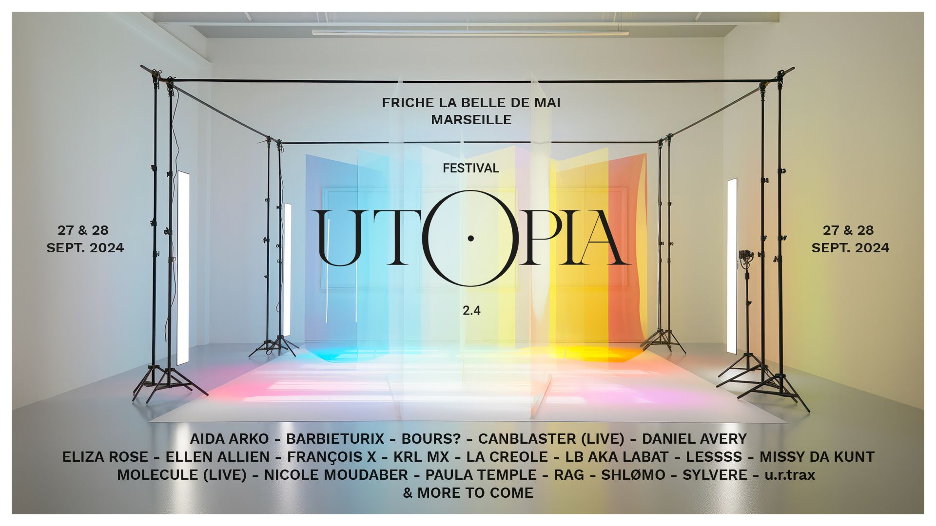 Affiche du festival Utopia 2024