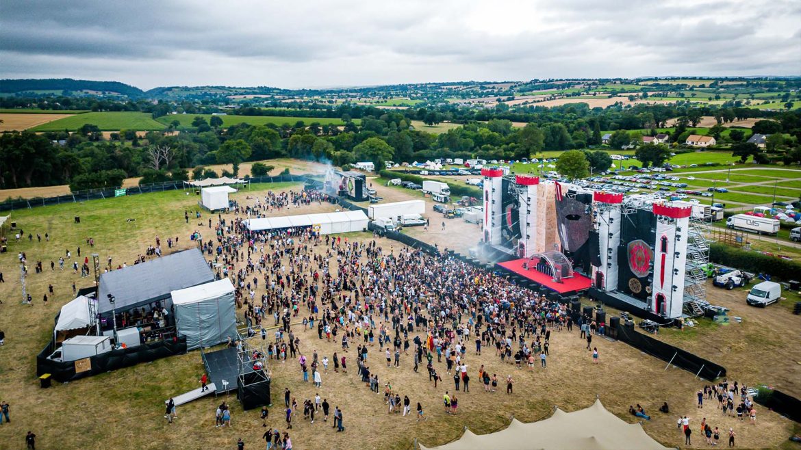 Le festival Eskape vu du ciel