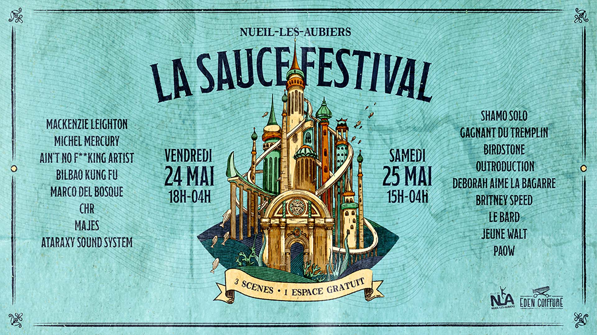 L'affiche de La Sauce Festival