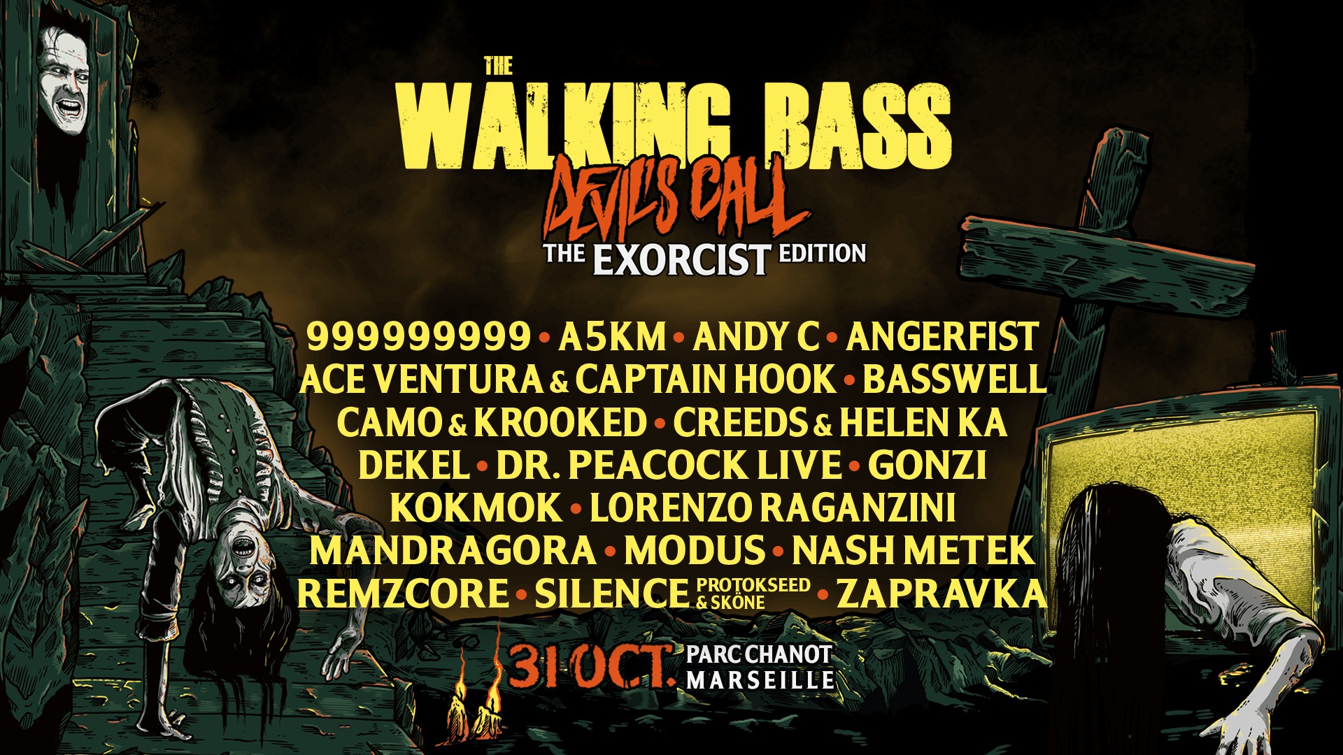 L'affiche du festival Walking Bass 2024