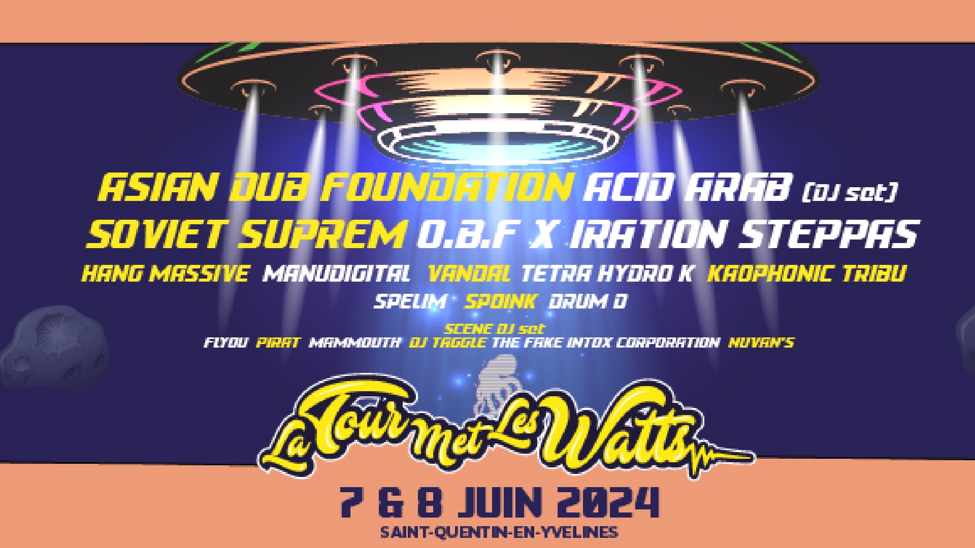 Line-up complet du festival La Tour Met Les Watts
