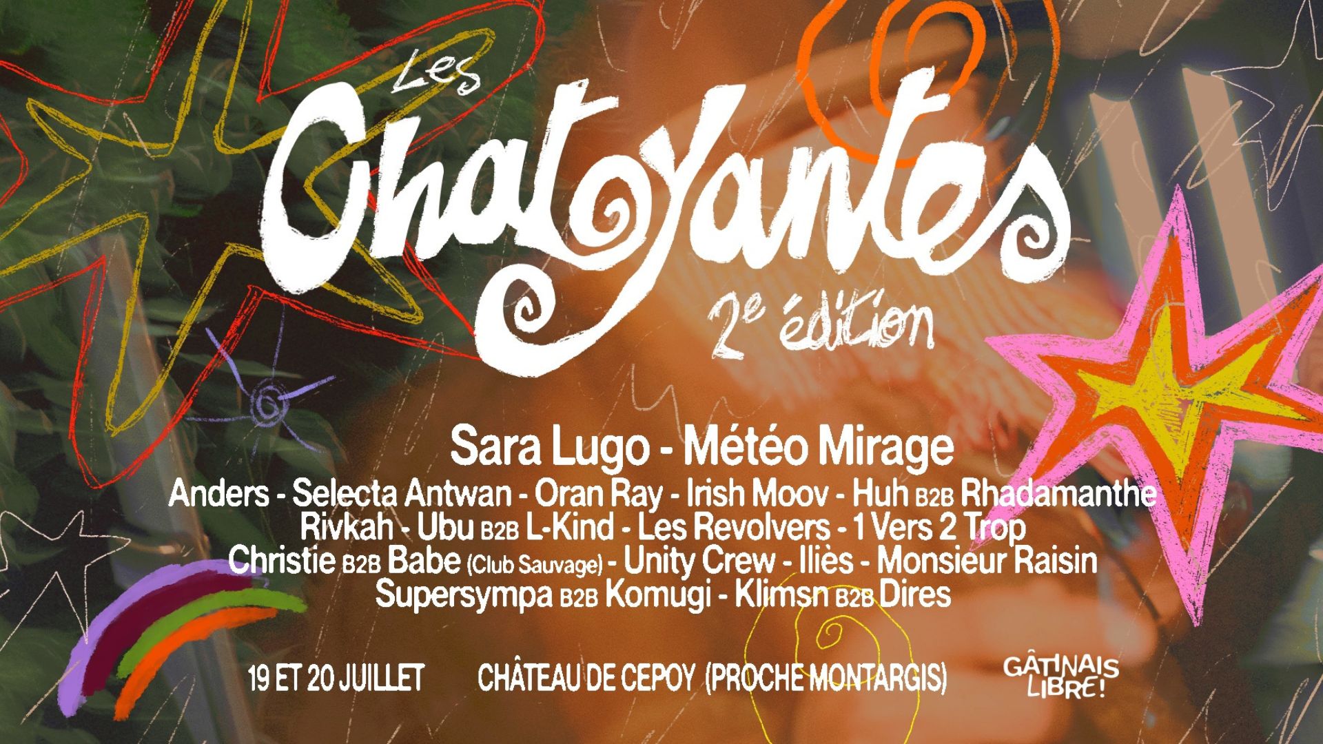 Affiche du festival Les Chatoyantes 2024