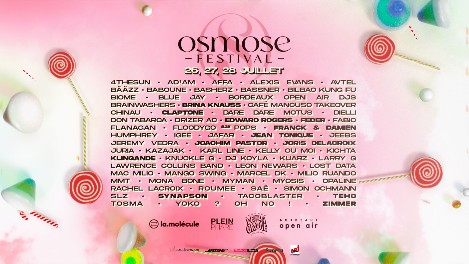 La programmation complète du Osmose Festival 2024