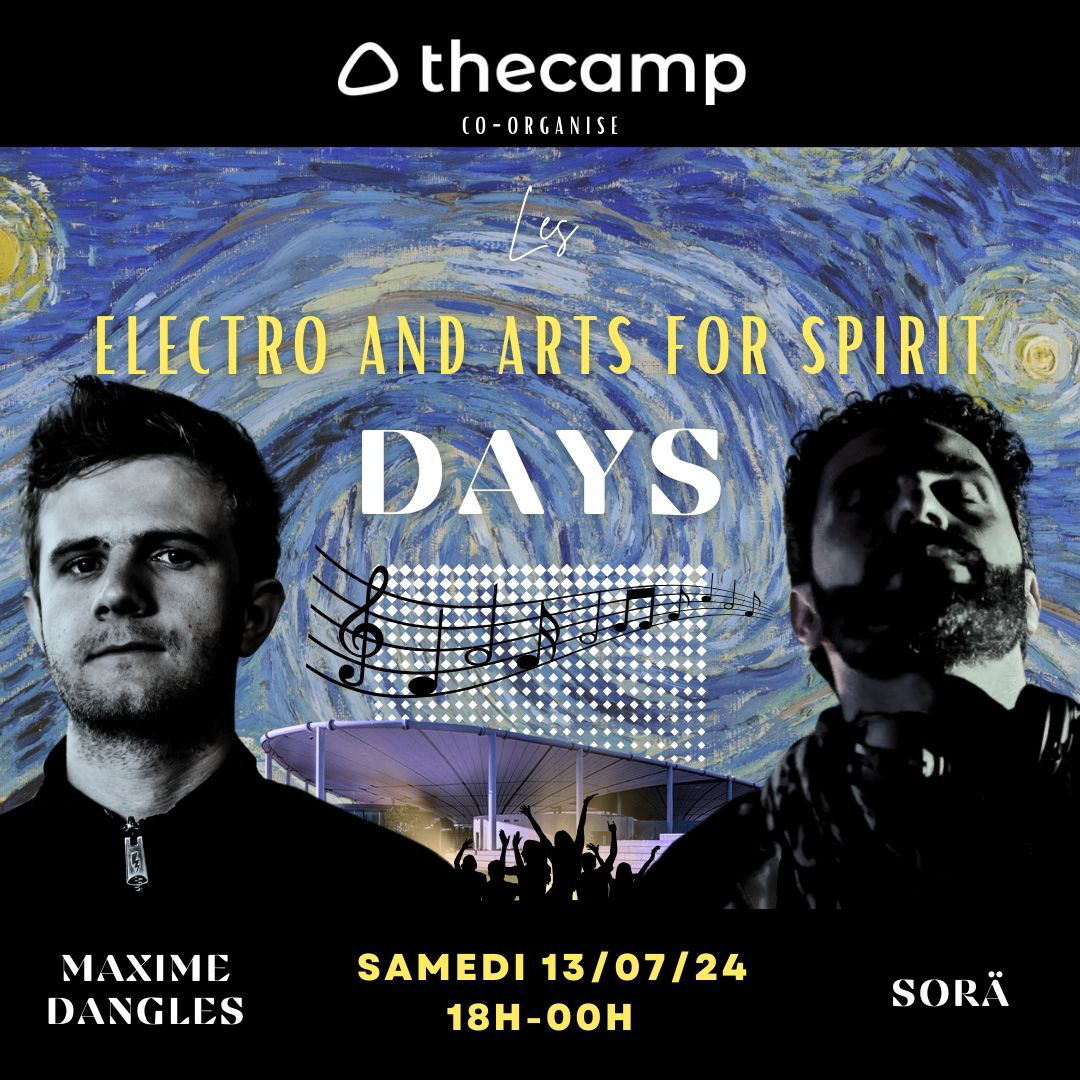 Flyer de Electro & Arts for Spirits Days le 13 juillet