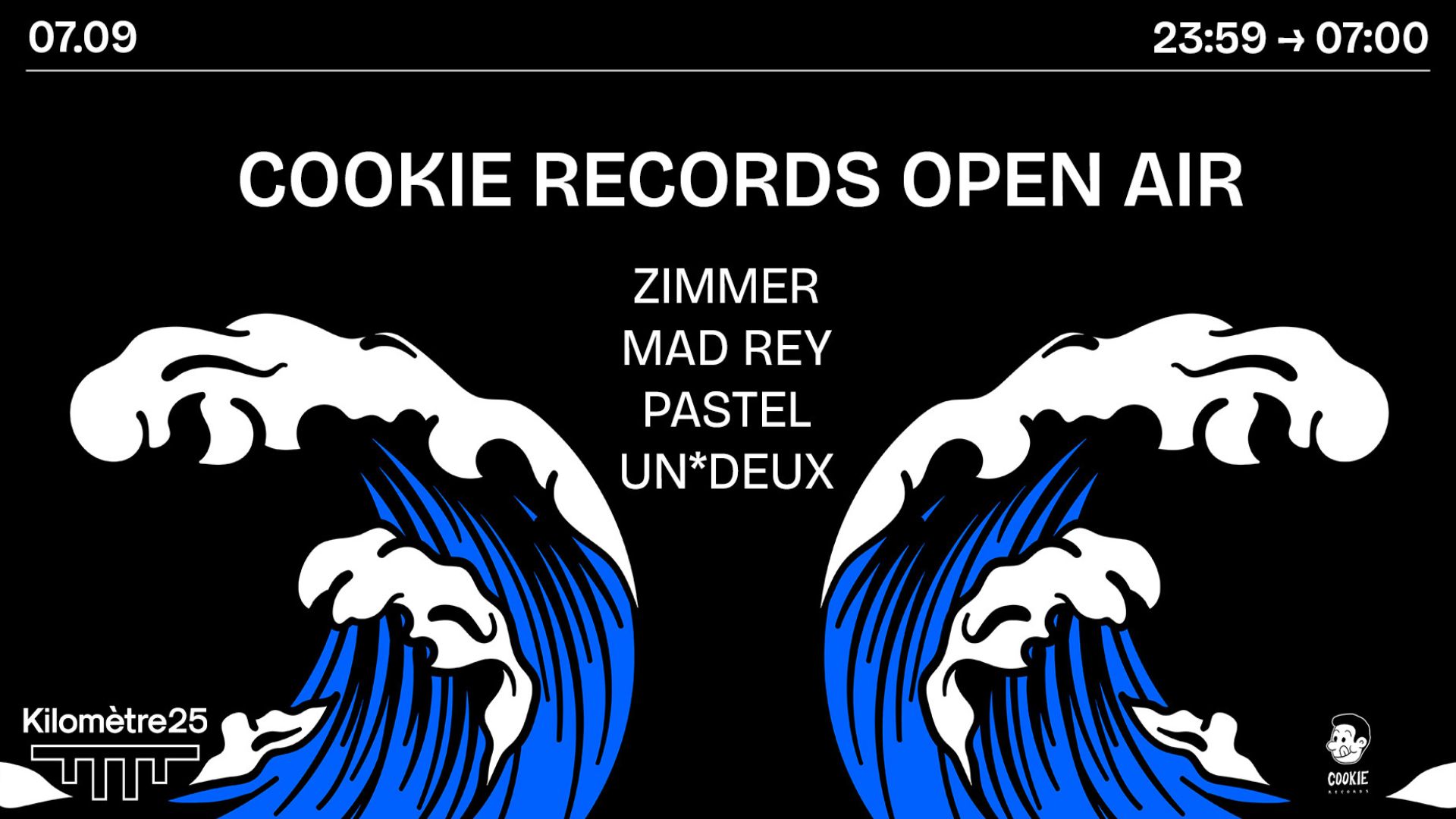 Affiche de la soirée Cookie Records x KM25