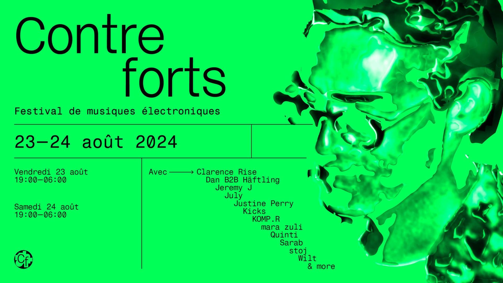 Affiche du festival Contreforts 2024