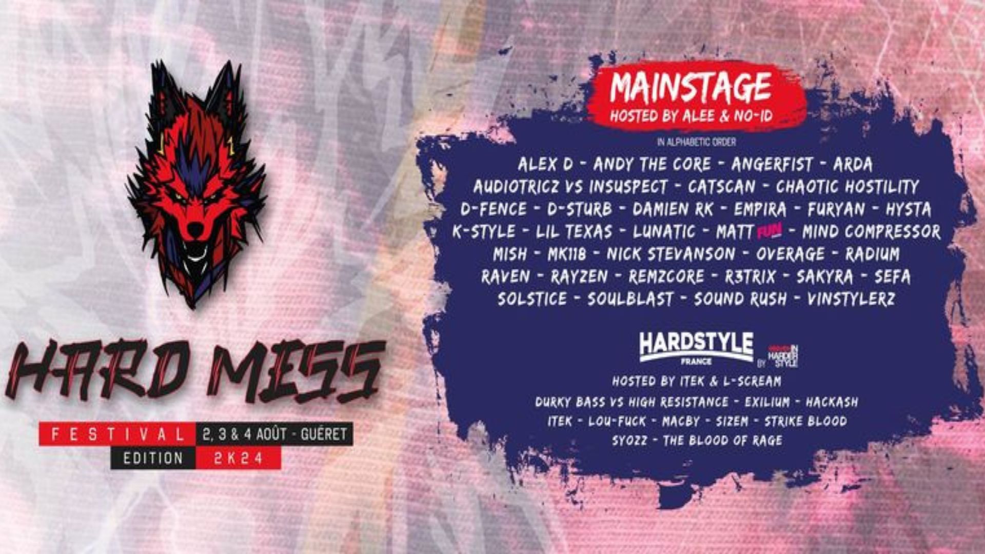 La programmation du Hard Mess 2024