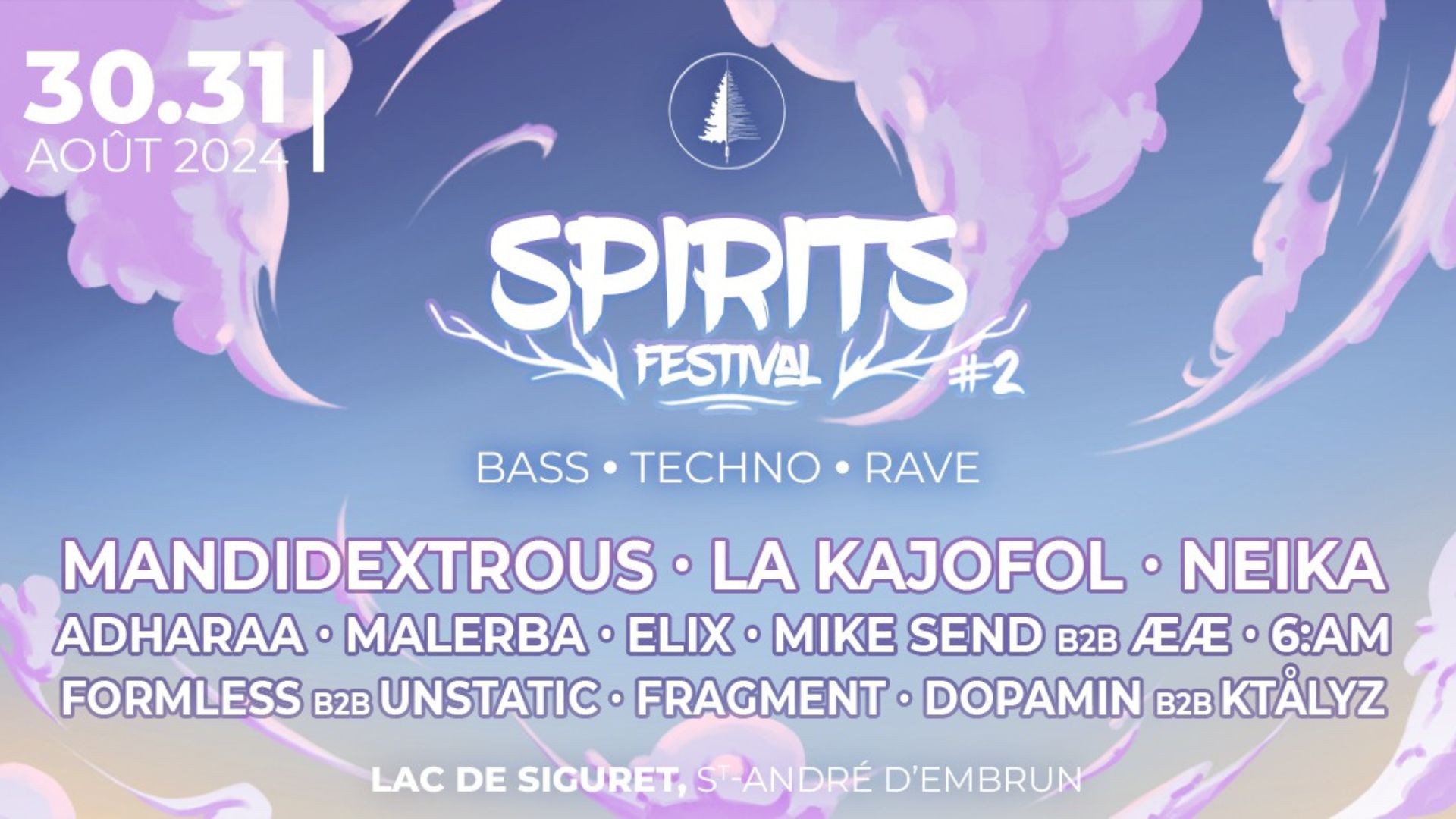 L'affiche du Spirits Festival 2024