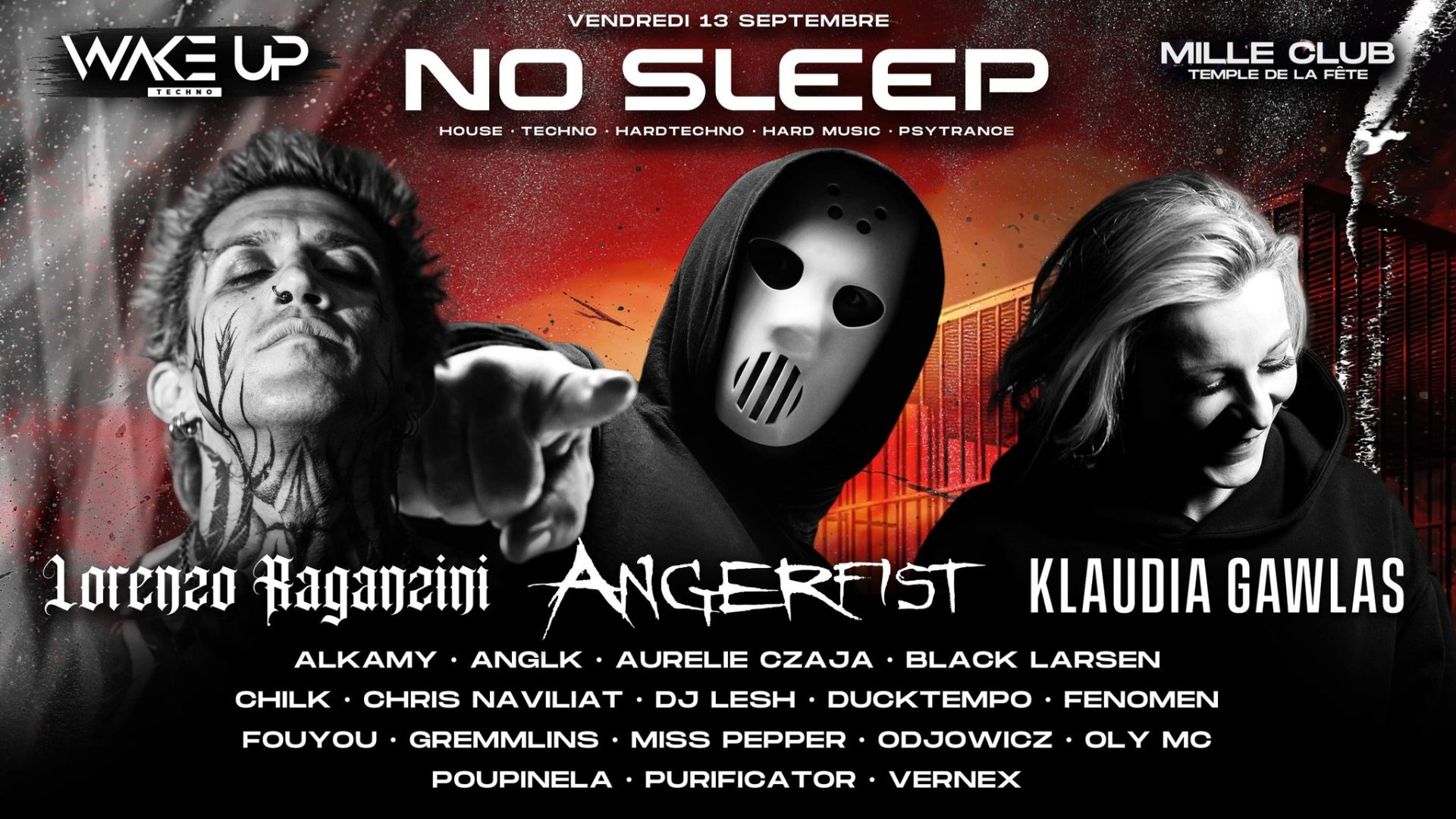 Affiche de la soirée No Sleep