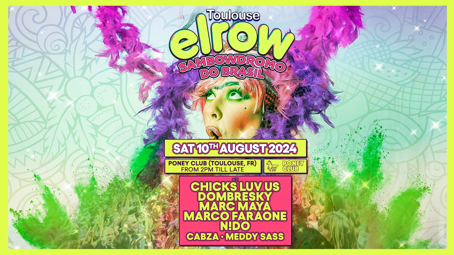 L'affiche de Elrow x Poney Club à Toulouse