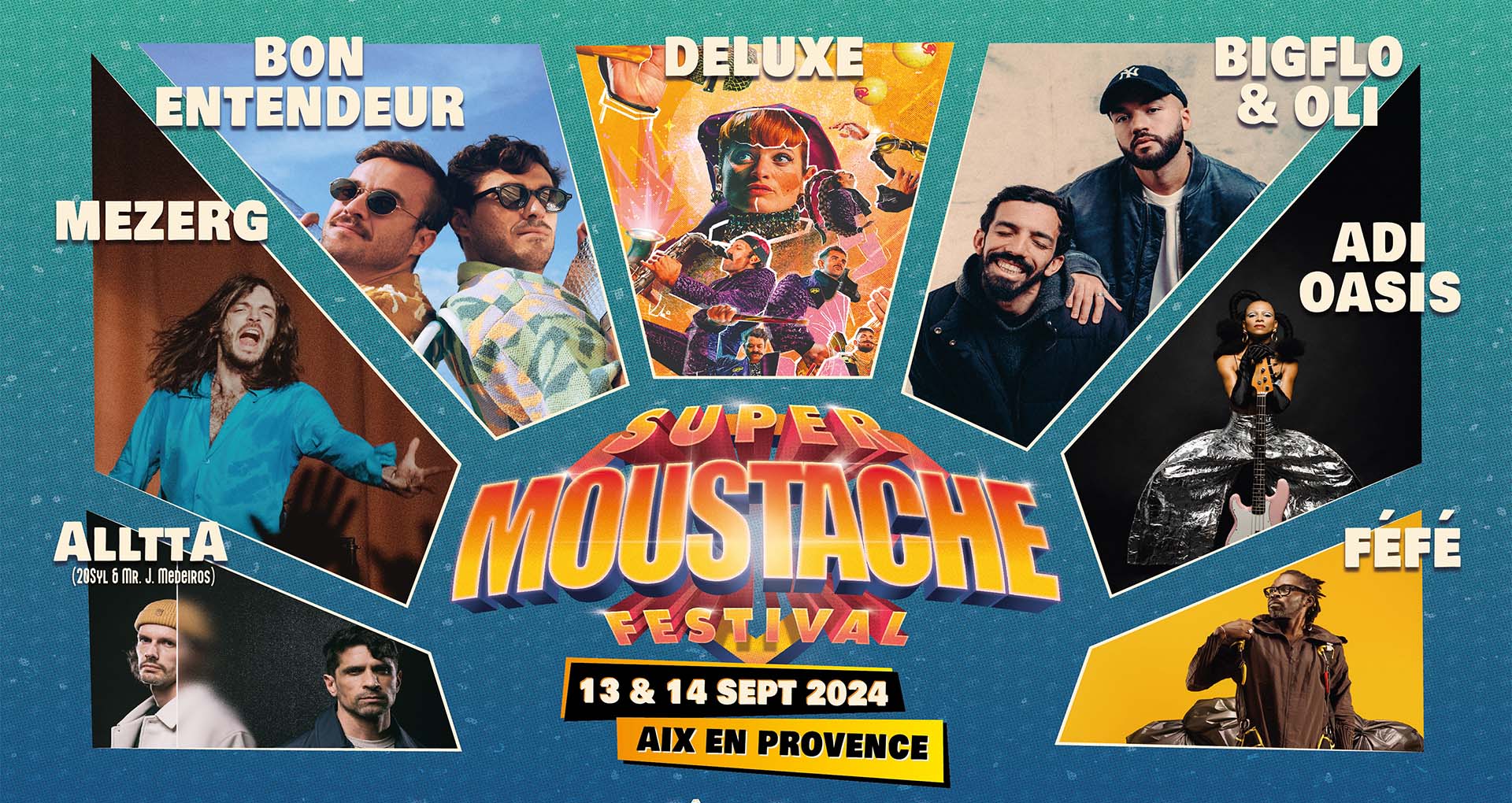 Affiche du Super Moustache Festival