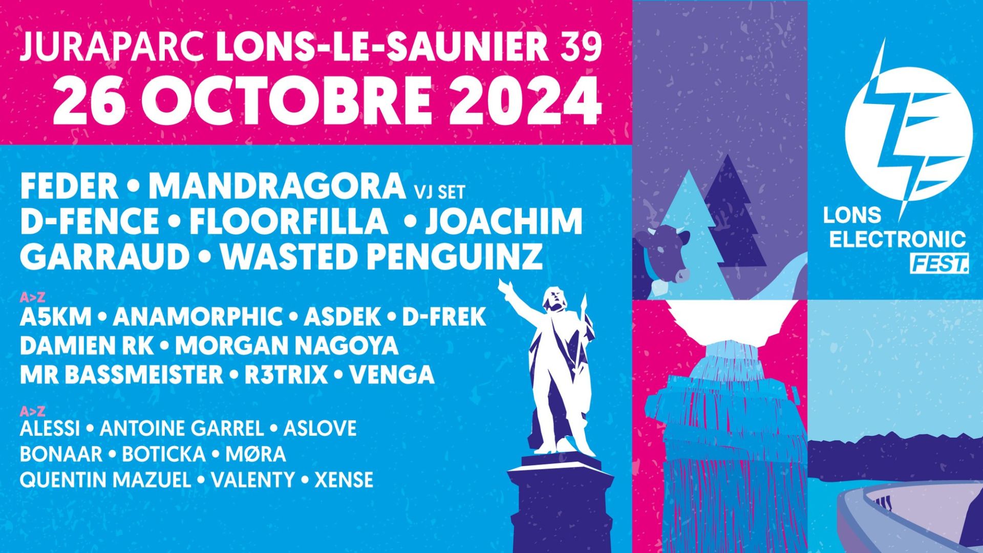 Affiche du Lons Electronic Fest 2024