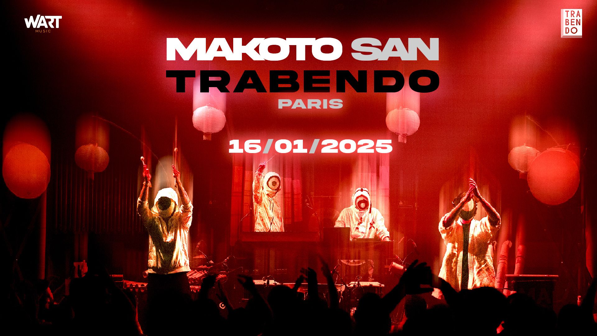 Affiche du concert au Trabendo