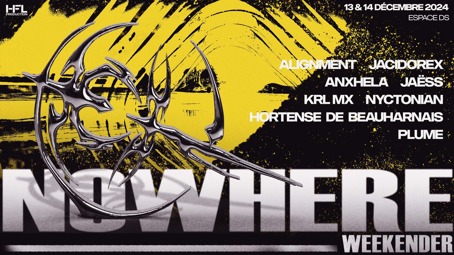 Affiche de Nowhere Weekender à l'Espace DS