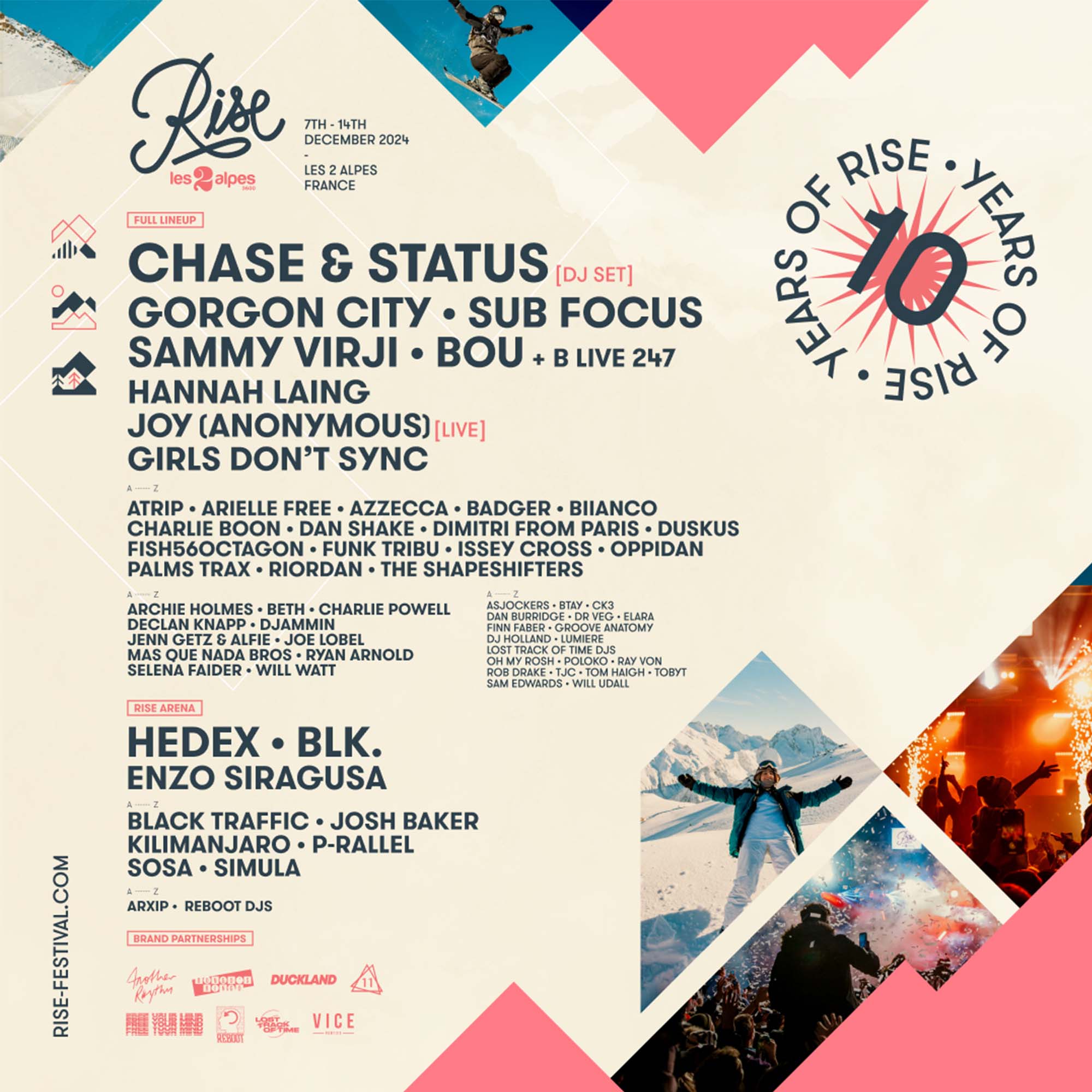 L'affiche du Rise Festival 2024