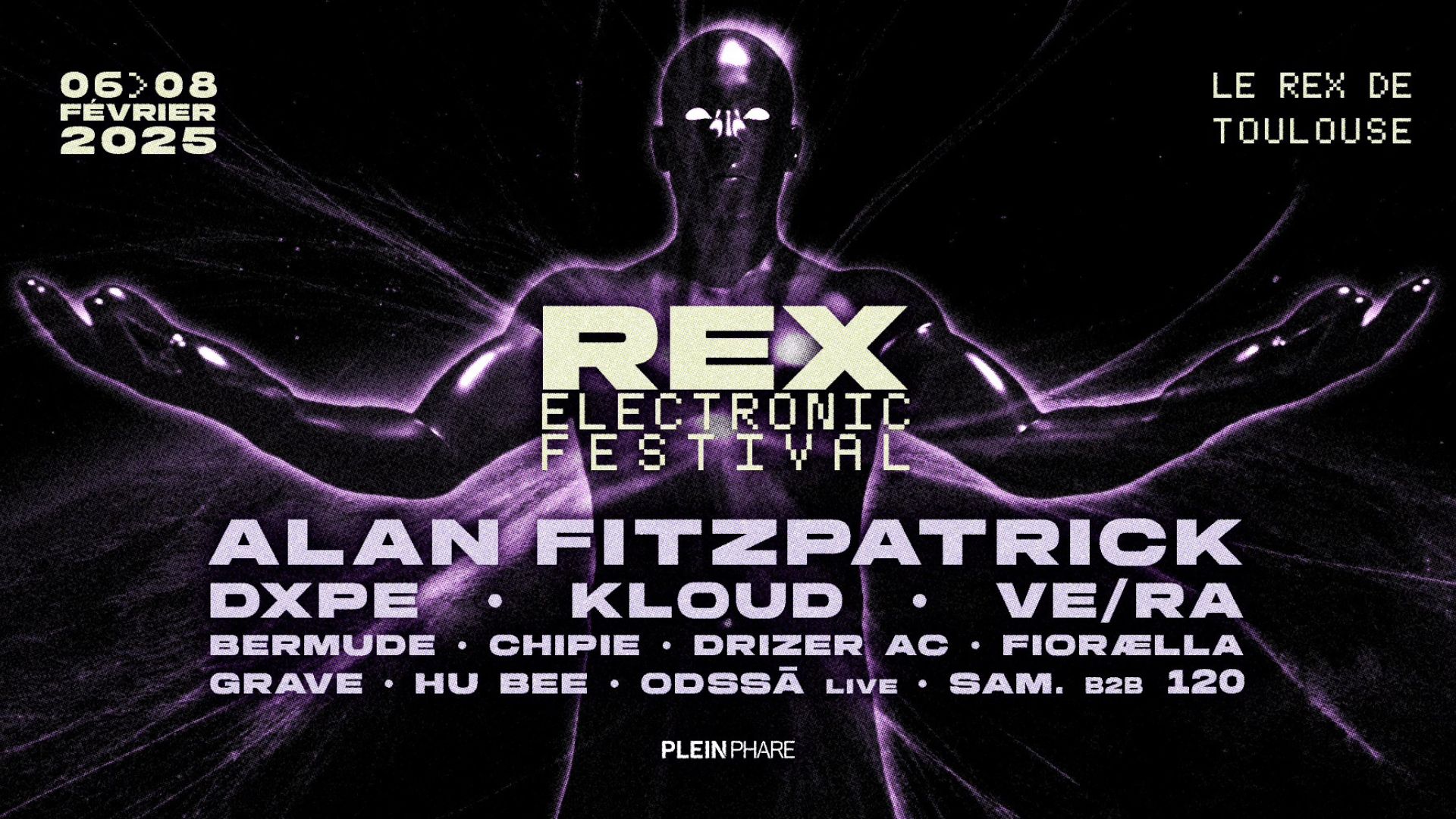 Affiche du Rex Electronic Festival 2025