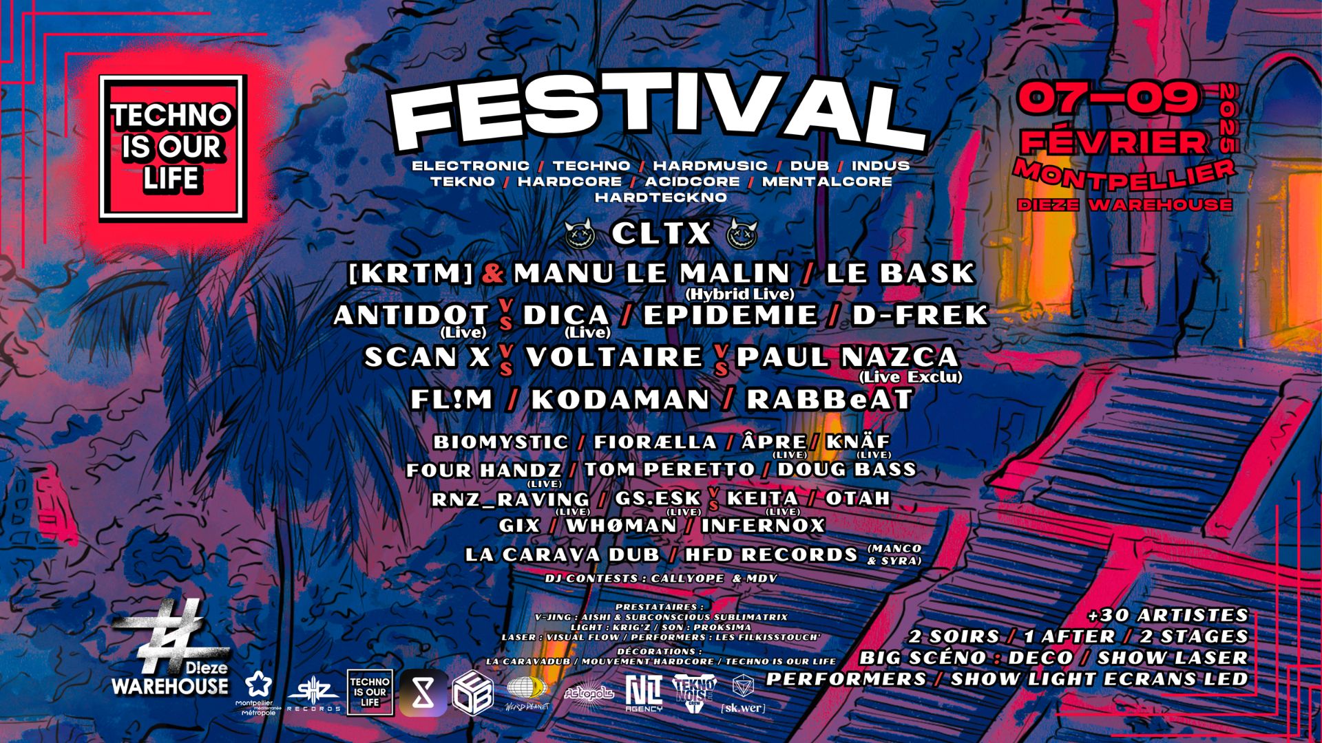 Affiche du festival Techno Is Our Life