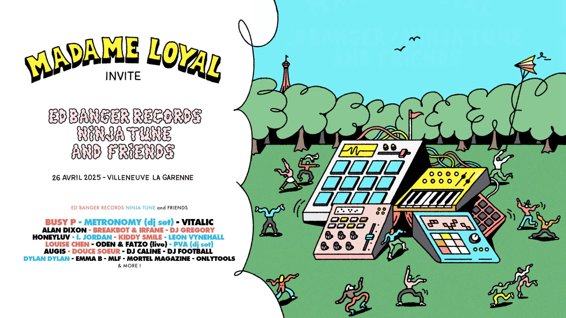 Affiche de Madame Loyal x Ed Banger