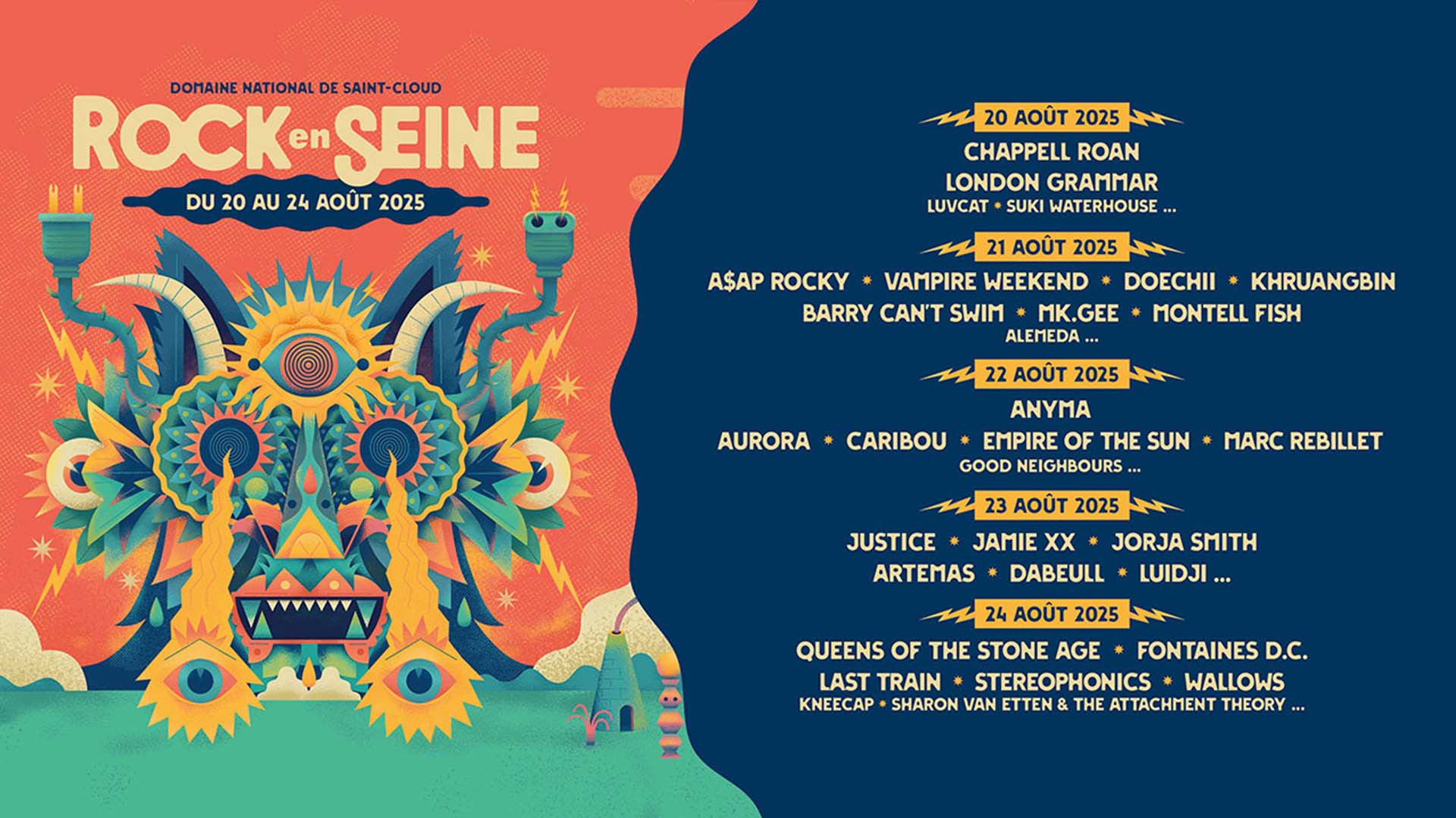 Affiche de Rock en Seine 2025