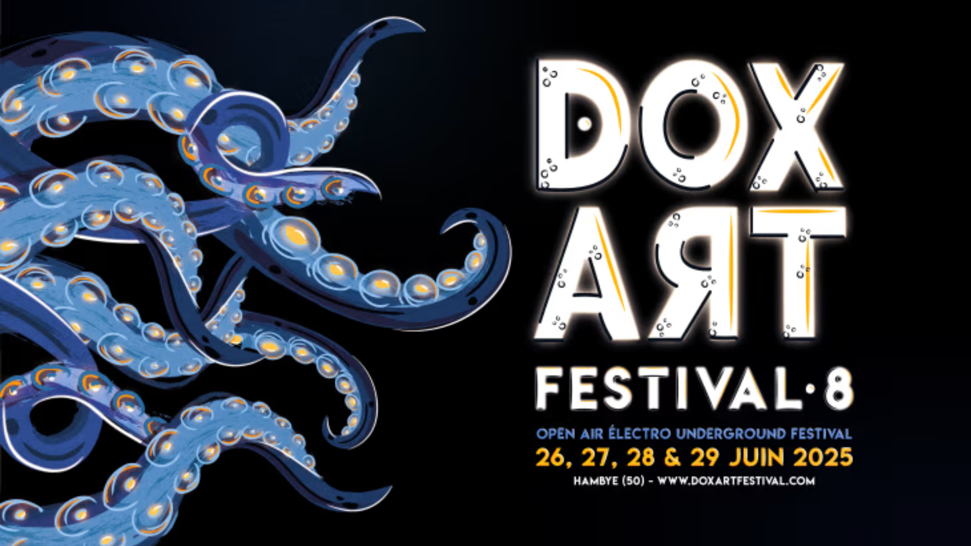 L'affiche de l'édition 2025 du Dox'art Festival