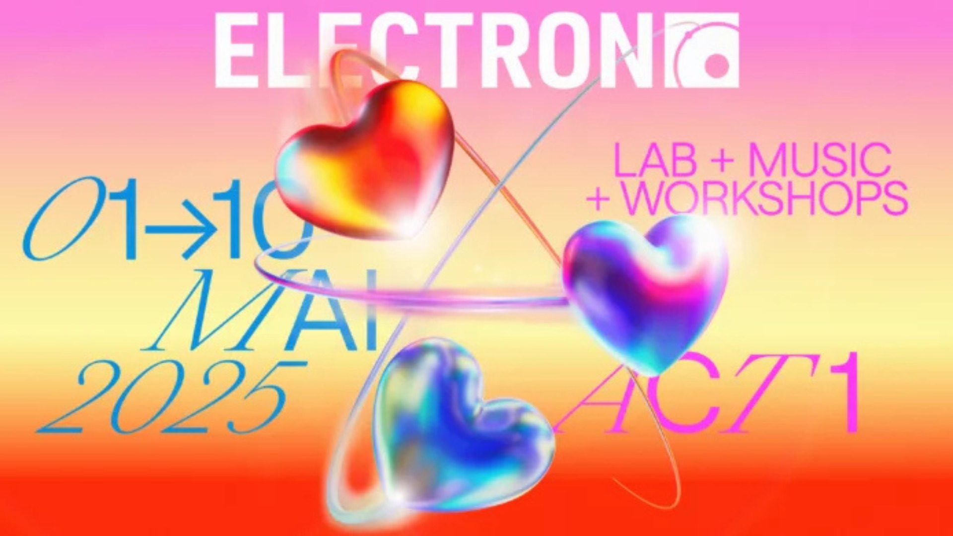 L'affiche de l'Electron Festival 2025