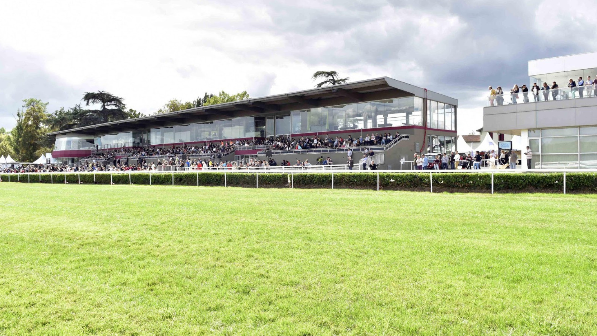 La pelouse de l'Hippodrome de Bordeaux