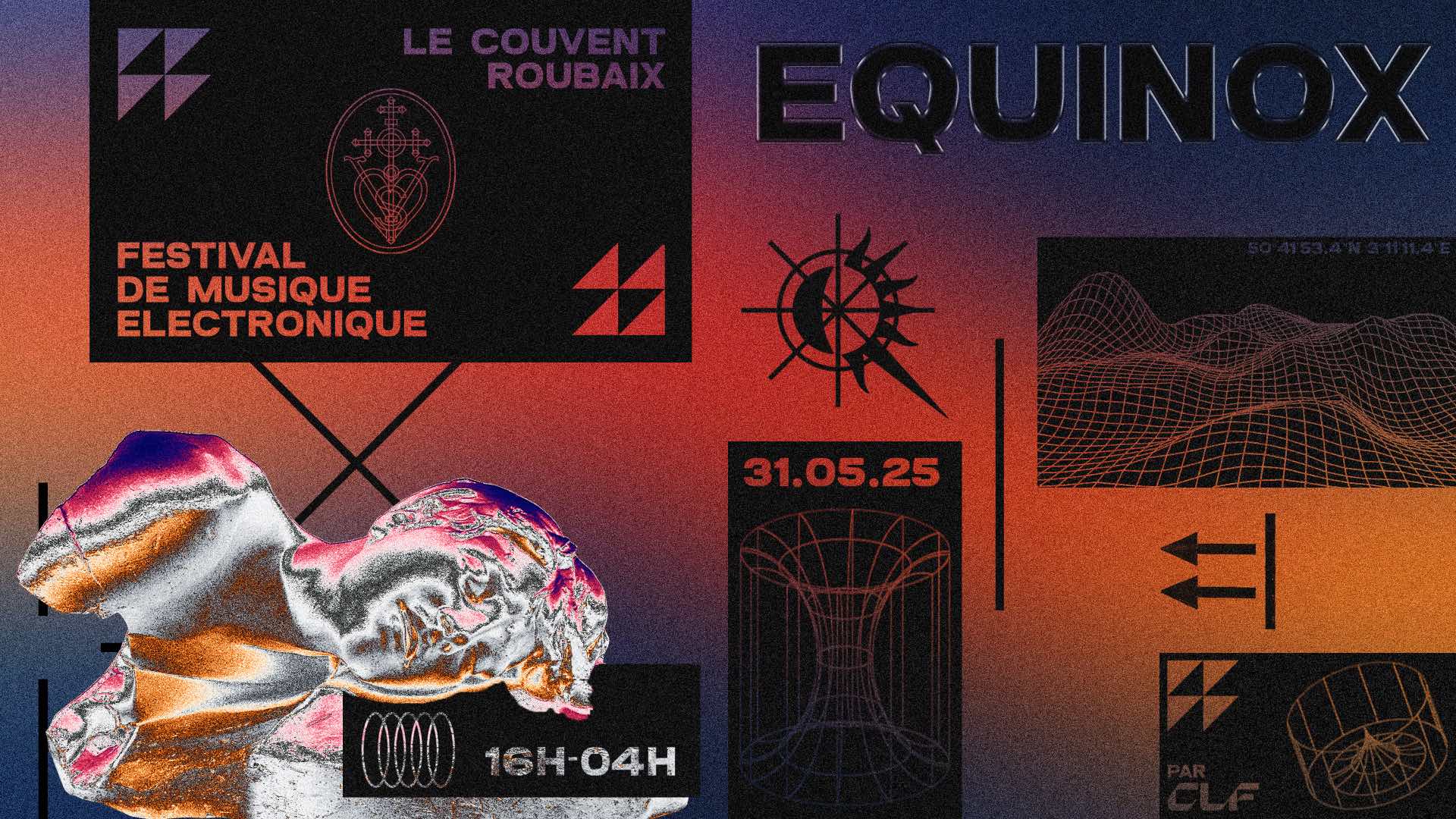 L'affiche officielle de la 1ère édition d'Equinox Festival