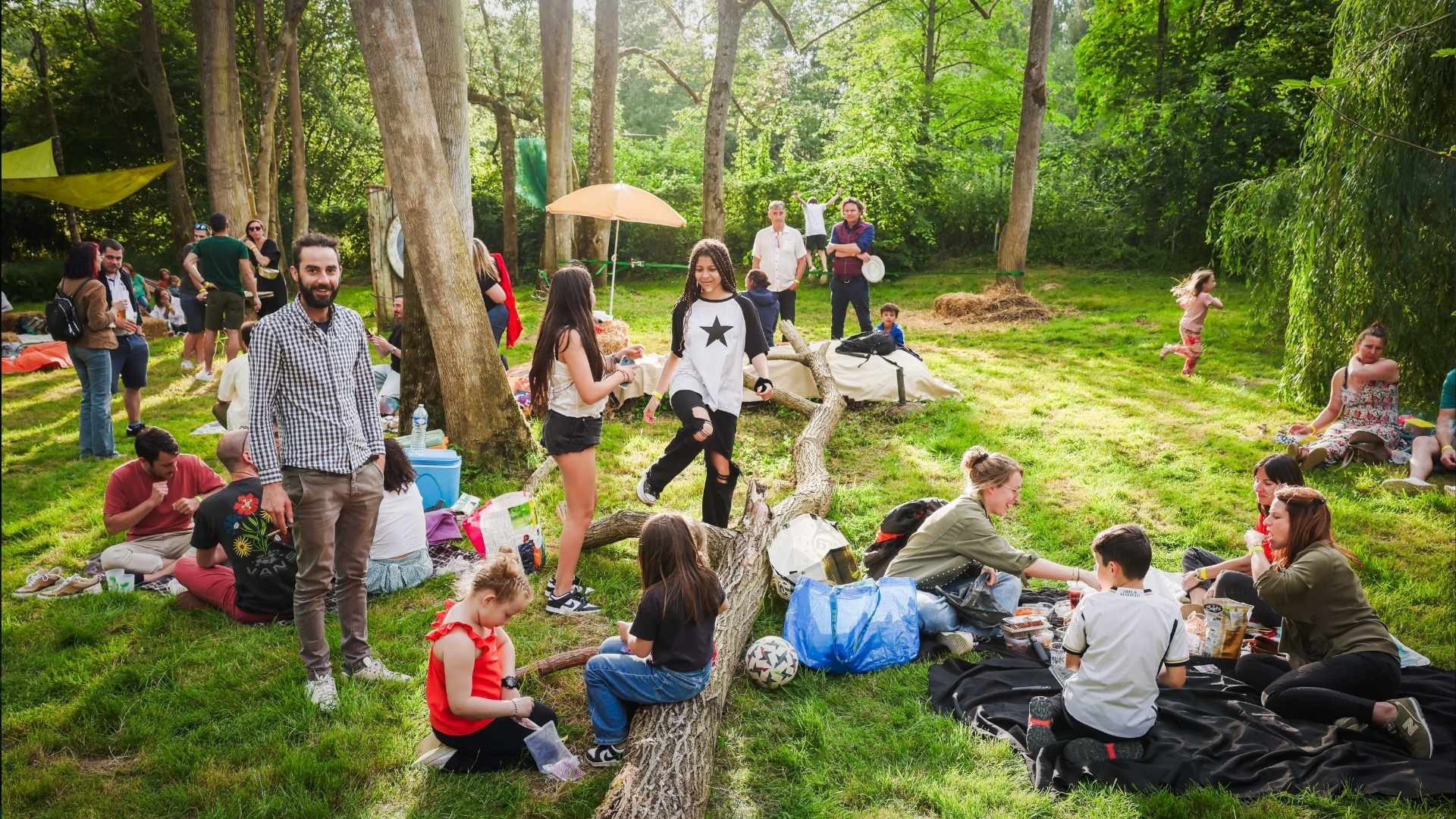 Les espaces du Countryside, occupés par les festivaliers