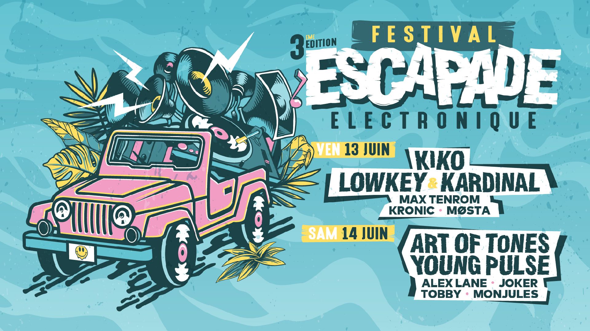 L'affiche de l'Escapade Electronique