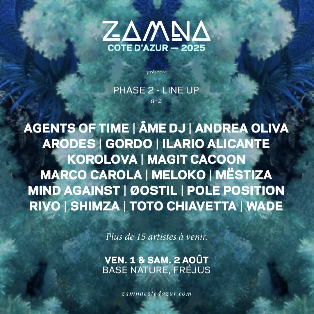 Le line-up 2025 du Zamna à Fréjus